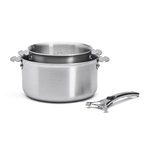 De Buyer Batterie de 2 casseroles Ø16-20 cm + poignée Alchimy Loqy