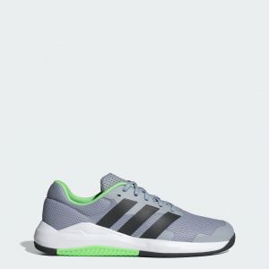 Adidas Homme Dropset Base Training Shoes Chaussures de Sport et d'entraînement, Halo Silver/Lime Burst/Core Black, 40 EU