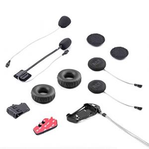 Midland Kit d'installation Intercom Complet pour Casque de Moto | Accessoire Compatible avec Rush RCF, BTR1 ADV, R1 Mesh - Ecouteurs, Fixations, Microphone et Haut-parleurs