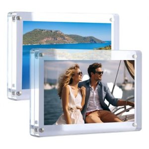 Cadre Photo Acrylique - Double Face - Magnétique - 2 pièces - Transparent 78x127cm