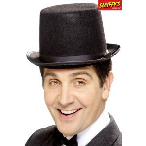 Smiffy's Haut de forme feutrine adulte noir Taille Unique