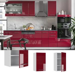 Image de Meuble haut de cuisine „Fame-Line“ 40cm Bordeaux brillant/Blanc Vicco