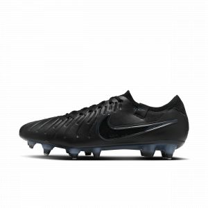 Nike Chaussure de foot basse &agrave; crampons pour terrain gras Tiempo Legend 10 Elite - Noir - Taille 36.5 - Male