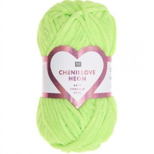Rico Design Découvrez la Douceur de la Pelote Velours Creative Chenillove Néon 50GR de 06 Néon Vert - 06 Néon Vert