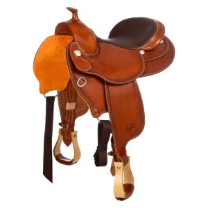 Westwood Selle de western pour cheval avec bordure de sanglage Basic
