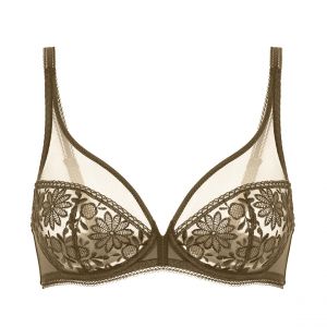 Soutien Gorge Armature Décolleté Plongeant - Vert