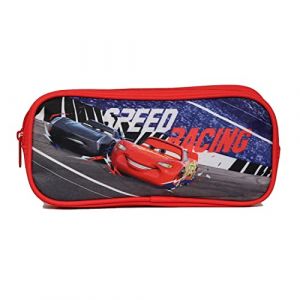 Trousse scolaire rectangulaire Disney Cars Rouge Bagtrotter