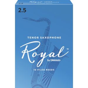Rico Anches Royal pour saxophone ténor, force 2.5, pack de 10