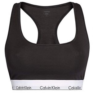 Calvin Klein Brassière grande taille moderne en coton - Noir