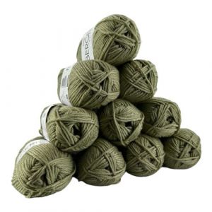 10 pelotes de laine - Lichen - 50% Laine m&eacute;rinos 50% acrylique - Berg&egrave;re de France - Image