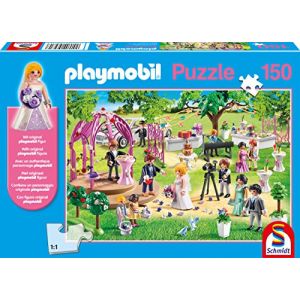 Image de Schmidt Puzzle 56271 Playmobil, Mariage, 150 pièces