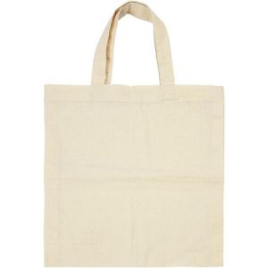 Image de Creotime Sac en coton - Naturel clair - 27,5 x 30 cm - 5 pcs