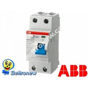 Abb 2 csf202001r1630 AC Type de Circuit Breaker, 2 p&ocirc;les, courant 63 A, 30 Ma, r&eacute;siduelle 85 mm H x 69 mm x d 35 mm W