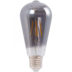 Barcelona led Ampoule LED décorative à filament E27 ST64 "Smoky" - verre fumé - 4W - 3000K