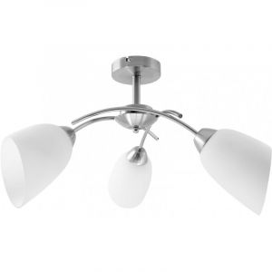 Activejet Luminaire Classique À Suspension Nikita Nickel Triple 3xe27