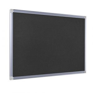 Image de Bi-office FA0309830 New Generation Tableau d'affichage en Feutre/Cadre en Aluminium 90 x 60 cm Noir