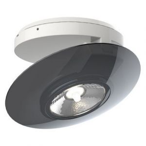 Xanlite Plafonnier spot en saillie PVC noir LED 40W