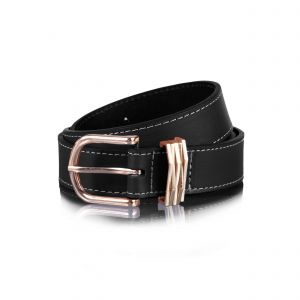 Isotoner Ceinture femme lisse bijoux Noir - Couleur Noir - Taille S