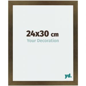 Your Decoration - 24x30 cm - Cadres Photo en MDF Avec Verre acrylique - Anti-Reflet - Excellente Qualité - Bronze Décor - Cadre Decoration Murale