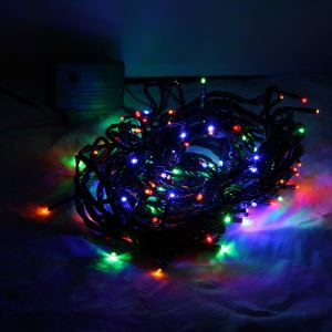 Blachère illumination Guirlande flicker 128 LED fil vert (8m)