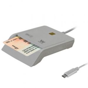 Woxter Adaptateur de carte à puce USB 2.0 blanc Type C PE26-198, lecteur d'identification électronique