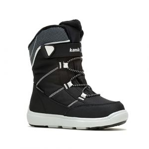 Kamik Stance2 Botte de Neige, Noir et Blanc, 28 EU