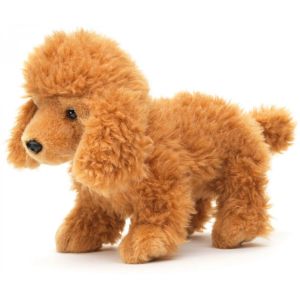 Peluche caniche marron clair - 30 cm - Uni-Toys