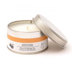 Bougie M&eacute;tal ‐ Prune et th&eacute; Oolong