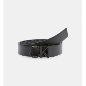 Calvin Klein Ceinture r&eacute;versible cuir boucle monogramme Noir - Couleur Noir - Taille S