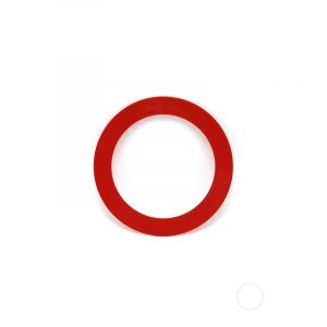 Mister Babache 1 Anneau de jonglage 24 cm Adulte Unisexe, Rouge Primaire, No Size