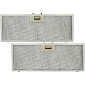 Vhbw 2x Filtre anti-graisse remplacement pour Elica GF03FC pour hotte de cuisine - 45,9 x 17,7 x 0,85 cm, métal