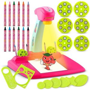 Projecteur Ricokids 772000 pour apprendre à dessiner - rose