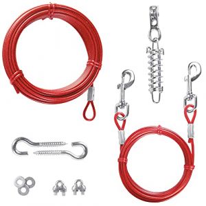 Trixie Kit Câble d'Attache pour Animaux, 15 m, Red