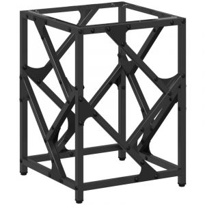 VidaXL Table basse avec dessus en verre transparent 30x30x41 cm acier, table d'appoint, table de salon, table à thé, bout de canapé, table d’extrémité