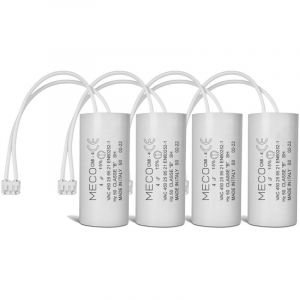 Lot de 4 Condensateurs 4 uF pour Moteur de Volet Roulant Bubendorff Durée de Vie 10 000 Heures Condensateur Cylindrique Meco
