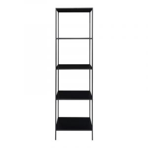 Chic-&eacute;tag&egrave;re, 5 &eacute;tag&egrave;res noire 51x170 cm