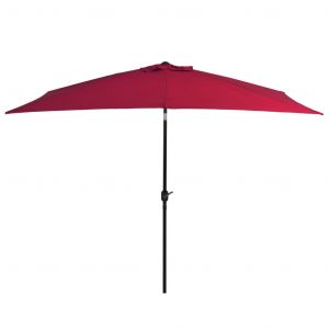 VidaXL Parasol avec mât en métal 300 x 200 cm Bordeaux