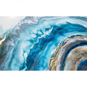 Hxadeco - Tableau Bleu d'or - 80x50cm - made in France