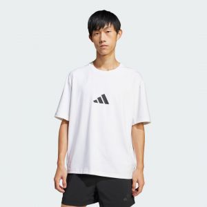 Image de Adidas T-shirt Z.N.E. Loose-Fit manches courtes blanc noir - M