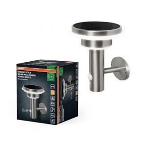 Image de Osram HOMELIGHTING ENDURA Style Solar Wall Sensor Double Circle 6W Stainless Steel 4099854455384 Applique LED extérieur