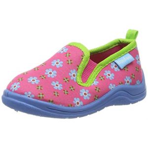 Playshoes Pantoufle fleurs rose - Taille 24/25