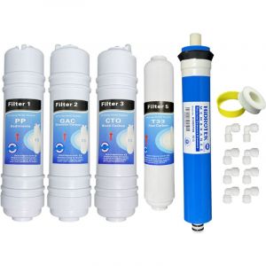 Jeux 4 filtres + membrane 50 GPD osmose inverse compatible CS