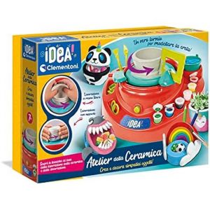 Clementoni Idea – Atelier Laboratoire de céramique avec Tour électrique (en Italien), potier, Set de travaux, Jeu créatif Enfants 7 Ans – Fabriqué en Italie, 18693