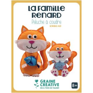 Graine Cr&eacute;ative Kit Cr&eacute;atif Peluche &agrave; coudre - La famille Raton