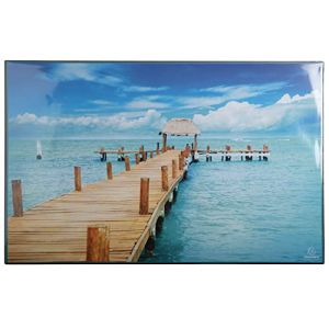 Exacompta Sous-main rigide PVC Sea - 37,5x57,5 cm - Visuel - Lot de 10