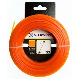 Image de Sterwins Fil nylon carré, Diam. 3 mm, L.30 m