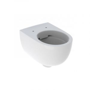 Geberit Keramag Renova Nr. 1 Rondelle de WC murale confort, sans rebord, suspendue au mur, sur&eacute;lev&eacute;e, forme ferm&eacute;e, 500 694, Coloris: Blanc, avec KeraTect