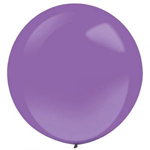 Amscan 9905482 Lot de 4 Ballons en Latex Violet, 10133917, Lilas