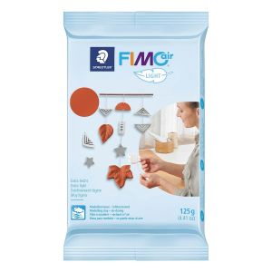 Staedtler 2 pâtes polymères Fimo Air Light 125 g Terracotta + Blanc