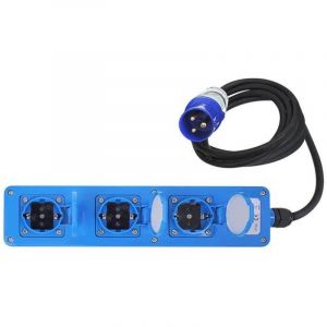 ProPlus Prise de courant Schuko &agrave; 3 voies 1,5 m